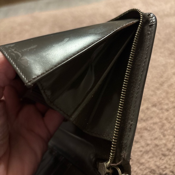 Vintage Gucci Bamboo Zip Around Wallet Brown Leather Long Wallet Made in Italy - Picture 11 of 15